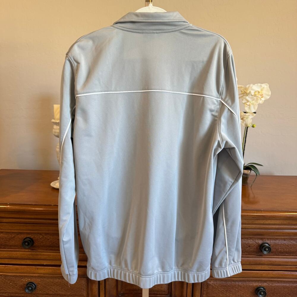 Nike Dri-Fit Full-Zip Gray Jacket Size Large Pre-Owned Excellent - Picture 2 of 5